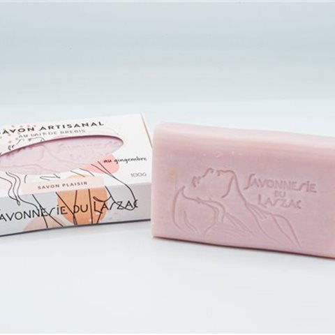 Savon Plaisir au lait de brebis au gingembre - 100g  