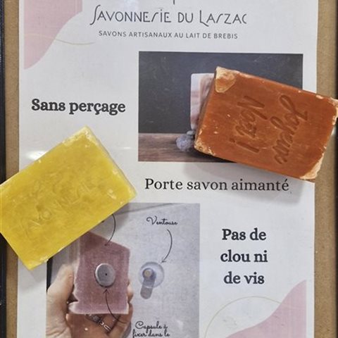 Porte savon aimanté